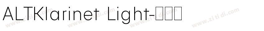 ALTKlarinet Light字体转换